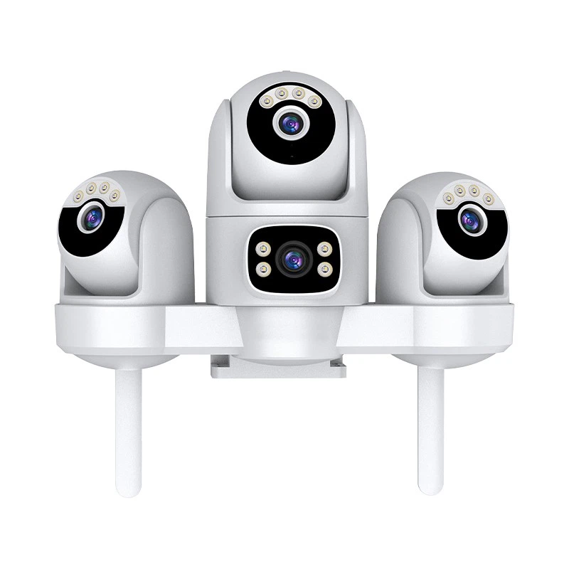 Quad-Lens 4G AI Solar Camera factory
